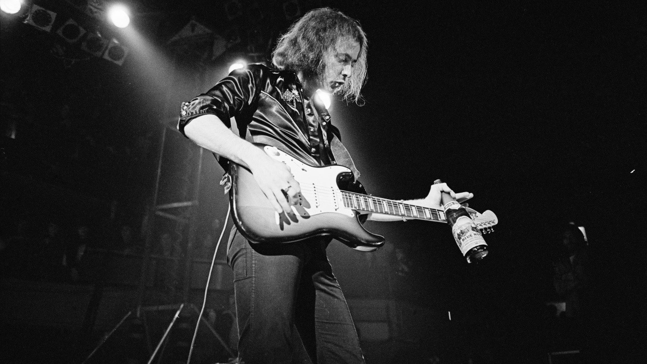 Ritchie Blackmore en concert avec deep purple le 5 décembre 1974