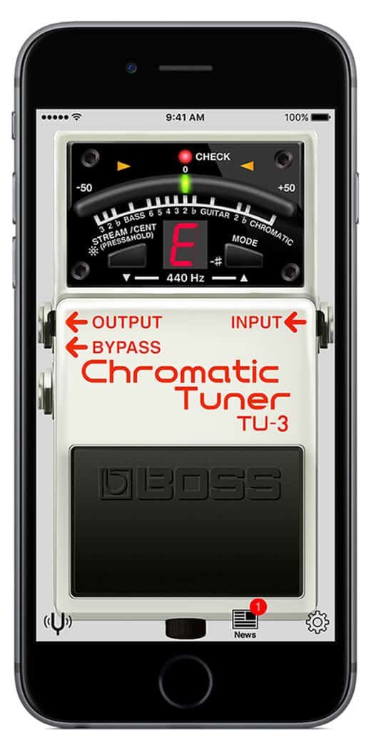 application boss tuner | MyGuitare 