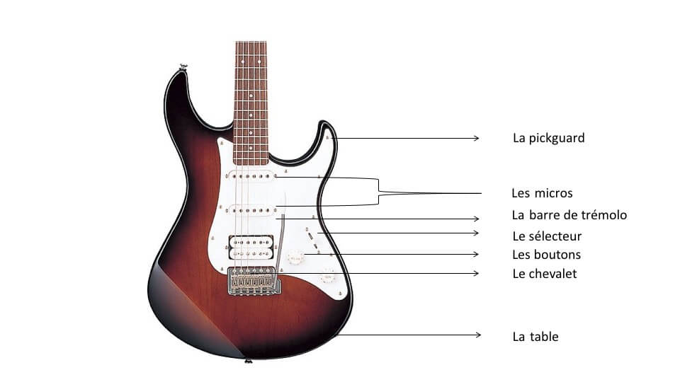 Anatomie guitare électrique corps | MyGuitare