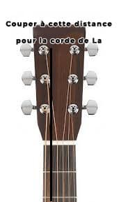 longueur coupe corde de La | MyGuitare