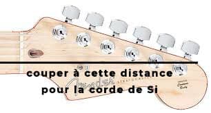 Longueur coupe corde de Si | MyGuitare