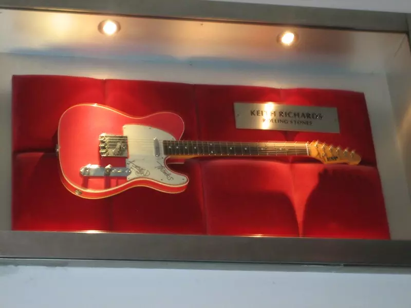 Telecaster de eith Richards, guitariste des Rolling Stones