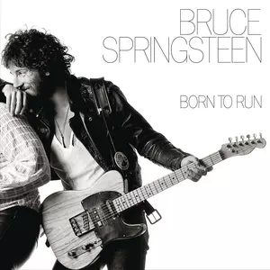 Bruce Springsteen et sa célèbre Telecaster sur la pochette de l’album « Born to run »